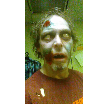 Me in zombie makeup